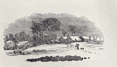 Approaching a Village in the Winter by Thomas Bewick